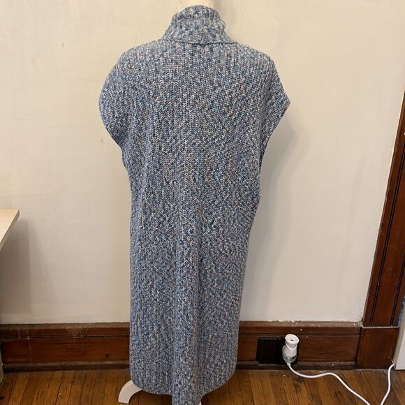 Cabi blue multicolored sleeveless long vest/sweater Size S EUC - Picture 6 of 11